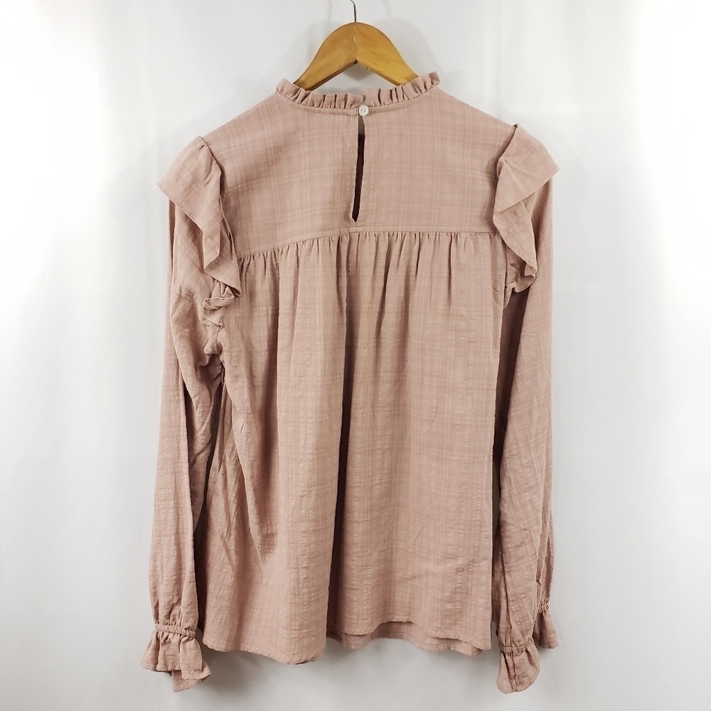 Universal Thread Ruffle Long Sleeve Blouse M NEW NWT - Picture 6 of 10